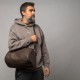 Bolso Oxford marrón unisex